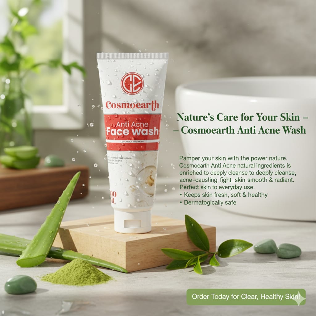 Cosmoearth Combo Anti Acne Face Wash for Oily & Acne-Prone Skin | 100ml (Pack of 2)